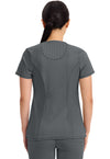 Pewter - Cherokee IN Infinity Women Scrub Top - Back View