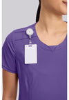 PRETTY N PURPLE - Women's Round Neck Scrub Top (View 3)