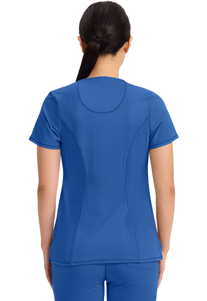 Royal - Cherokee IN Infinity Women Scrub Top - Back View