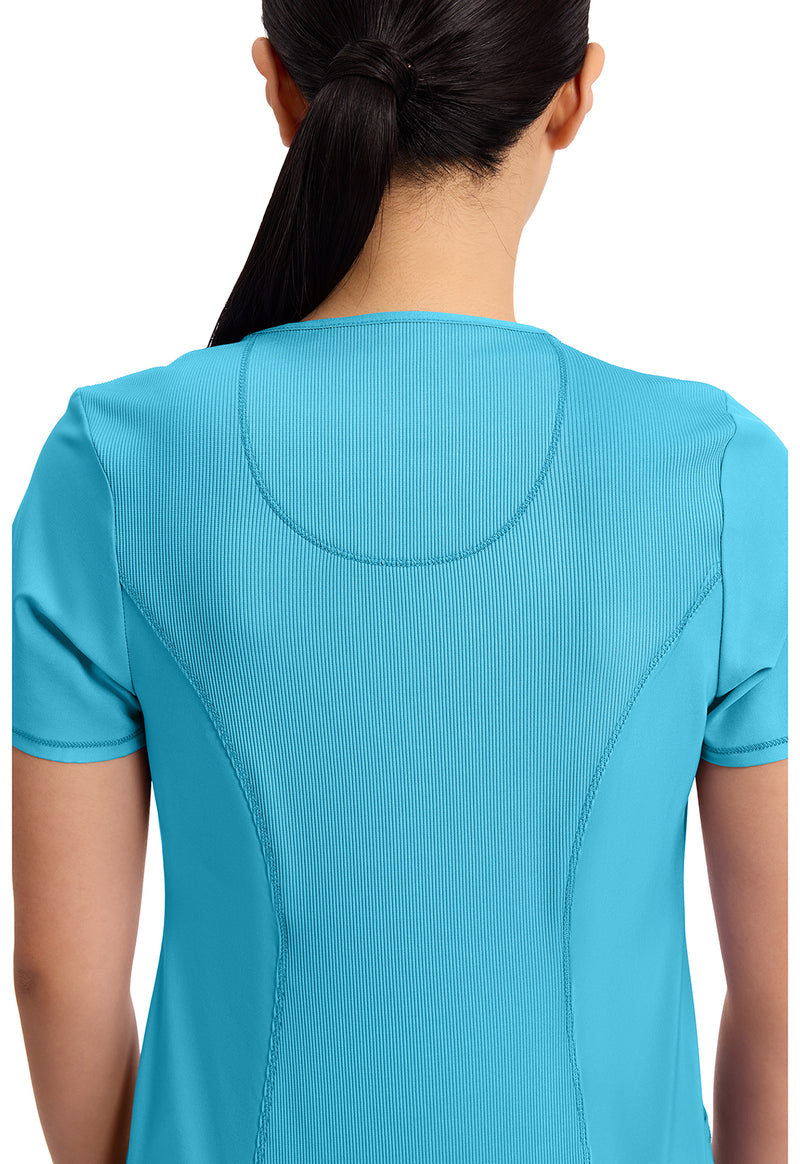 turquoise - Round Neck Top (View 2)