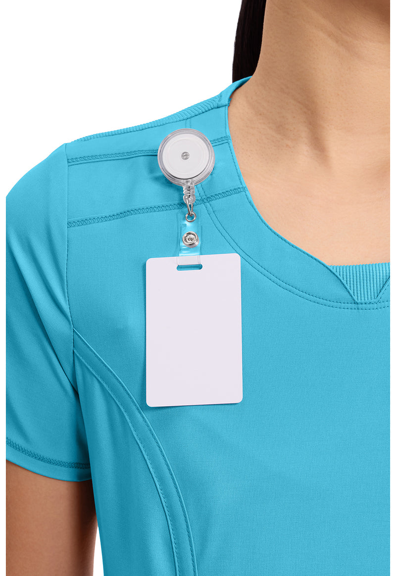 turquoise - Round Neck Top (View 3)