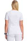 White - Cherokee IN Infinity Women Scrub Top - Back View