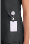 black - Mock Wrap Top (View 2)