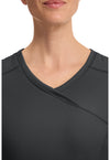 black - Mock Wrap Top (View 3)