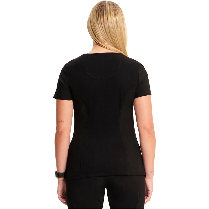black - Mock Wrap Top