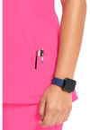 carmine pink - Mock Wrap Top (View 2)