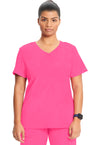 Carmine Pink - Cherokee IN Infinity Women Scrub Top - Front View