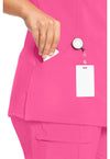 carmine pink - Mock Wrap Top (View 3)
