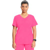 carmine pink - Mock Wrap Top