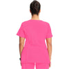 carmine pink - Mock Wrap Top