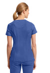 Galaxy Blue - Cherokee IN Infinity Women Scrub Top - Back View