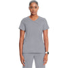 grey - Mock Wrap Top