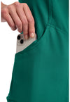 Hunter Green - Women's Mock Wrap Scrub Top (View 4)