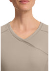 khaki - Mock Wrap Top (View 3)