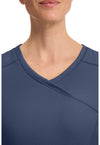 navy - Mock Wrap Top (View 3)