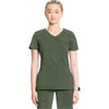 olive - Mock Wrap Top