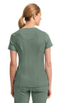 Olive - Cherokee IN Infinity Women Scrub Top - Back View