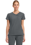 Pewter - Cherokee IN Infinity Women Scrub Top - Front View