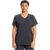 pewter - Mock Wrap Top