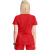 red - Mock Wrap Top