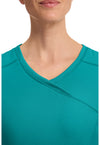 teal blue - Mock Wrap Top (View 3)