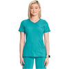 teal blue - Mock Wrap Top