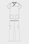 MOBB Criss Cross Flip Flap Scrub Set X323/312