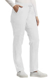 White - White Cross Duo Women's 6 Pocket Cargo Drawstring Scrub Pants for Nursing