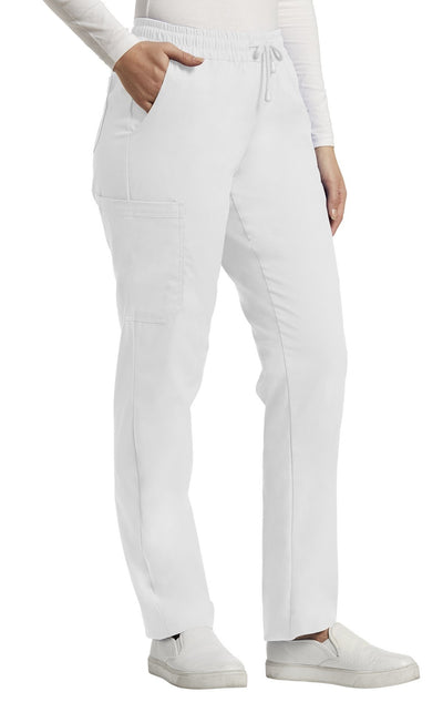 White Cross Duo Women's 6 Pocket Cargo Drawstring Scrub Pants for Nursing