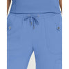 Detail - White Cross Women's Scrub Pants - Front View