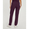 Deep Purple - White Cross Women's Scrub Pants - Back View