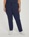 Navy - White Cross Marvella Women's 3 Pocket Cargo Drawstring Scrub Pants for Nursing