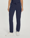 Navy - White Cross Marvella Women's 3 Pocket Cargo Drawstring Scrub Pants for Nursing