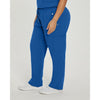 Royal Blue - White Cross Women's Scrub Pants - Side View