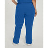 Royal Blue - White Cross Women's Scrub Pants - Back View