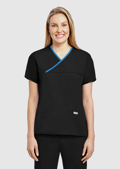 MOBB Criss Cross Scrub Top 323T