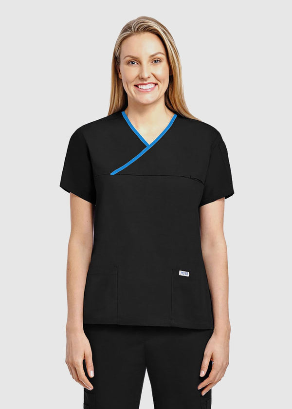 MOBB Criss Cross Scrub Top 323T
