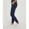 Navy - White Cross Women's Scrub Pants - Side View