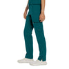 Caribbean Blue - White Cross V-Tess Women's 6 Pocket Zipper Cargo Drawstring Scrub Pants Tall for Nursing