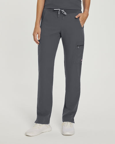 White Cross V-Tess Women's 6 Pocket Zipper Cargo Drawstring Scrub Pants Tall for Nursing
