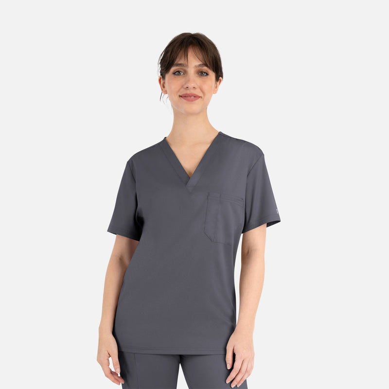 pewter - Unisex Tuckable V-Neck Top