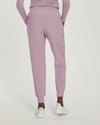 Mauve Shadows - White Cross Fit Women's 4 Pocket Jogger Cargo Drawstring Scrub Pants for Nursing