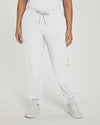White - White Cross Fit Women's 4 Pocket Jogger Cargo Drawstring Scrub Pants for Nursing