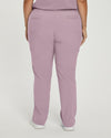 Mauve Shadows - White Cross Fit Women's 6 Pocket Cargo Drawstring Scrub Pants for Nursing
