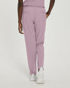 Mauve Shadows - White Cross Fit Women's 6 Pocket Cargo Drawstring Scrub Pants for Nursing