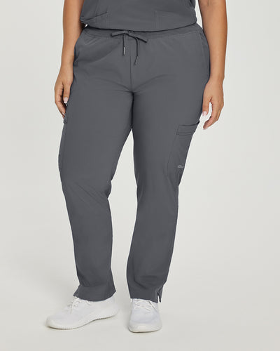 Women's 6 Pocket Cargo Drawstring Scrub Pants