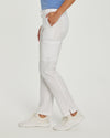White - White Cross Fit Women's 6 Pocket Cargo Drawstring Scrub Pants for Nursing