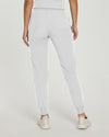 White - White Cross V-Tess Women's 7 Pocket Zipper Cargo Jogger Drawstring Scrub Pants for Nursing