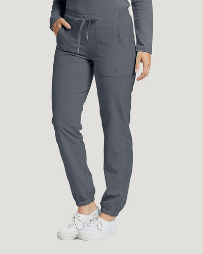 Women's 2 Pocket Flat Front Jogger Scrub Pants