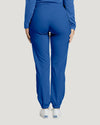 Royal Blue - White Cross Fit Women's 2 Pocket Flat Front Jogger Scrub Pants for Nursing